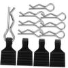 Tofficu 4pcs Rc Car Body Clips Aluminum Loss Pins for Secure Scale Shell Replacement Effortless Installation and Quick Swaps Black view 1
