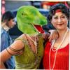 FELTECHELECTR Funny Masquerade Mask Snake Headgear for Animal Party Cosplay Carnival and Festivals view 3