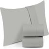 100% Egyptian Cotton Zipper Closure Toddler Pillowcases for 12 x 16 Inches Pillow, 2 Pack Kids Pillow Case for Sleeping (Silver Grey) view 1