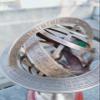 Decorative Armillary Sphere with Engraved Markings, Brass and Wood Base view 2