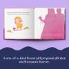Flower Girl Proposal Gift - Will You by My Flower Girl - Pink Personalized Children's Book view 2