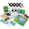 BapronBaby Feeding Littles Busy Bag (Black Checkerboard) - Toddler Travel Activity Kit, Restaurant Activity Kit for Independent and Family-Wide Play, Age 3+ view 1