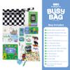 BapronBaby Feeding Littles Busy Bag (Black Checkerboard) - Toddler Travel Activity Kit, Restaurant Activity Kit for Independent and Family-Wide Play, Age 3+ view 2