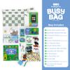 BapronBaby Feeding Littles Busy Bag (Sage Checkerboard) - Toddler Travel Activity Kit, Restaurant Activity Kit for Independent and Family-Wide Play, Age 3+ view 2