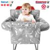 2-in-1 Shopping Cart and High Chair Cover for Baby, Padded Cover, Fold'n Roll Style, Portable with Carry Bag (Gray Seaworld) view 4