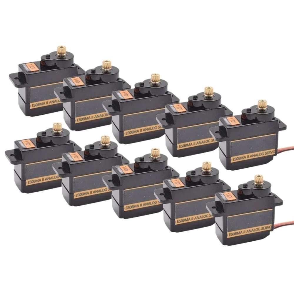 2/4pcs ES08MA II ES08MAII Metal Gear Servomotor Analog RC Servo Motor(Metal Gear,2PCS)