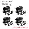 4X Brushless Servo 25Kg 35Kg 55Kg High Speed Full Metal Shell Digital Servo Servo for 1/8 1/10 Scale RC Cars(4xBLS3325-270 Degree) view 2