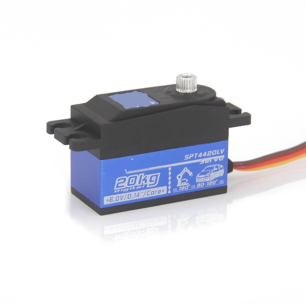 12KG Short Body Servo SPT 4412LV 180 Digital Metal Gear Low Profile 1Pcs(20KG Servo)