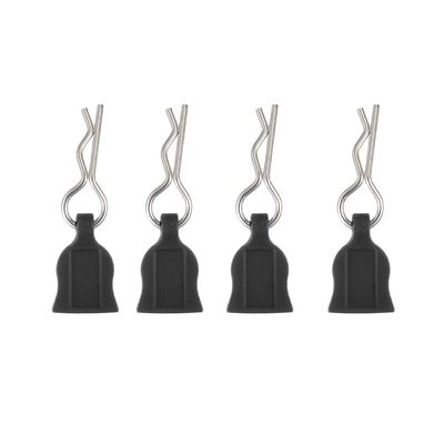 4/12pcs Metal R-Type Car Shell Body Fixed Clips Pin with Tab for Axial SCX10 TRX-4 MJX 1/10 1/14 1/8 RC Car Parts(1 8 4PCS)