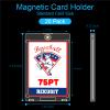 20-Pack One Touch Magnetic Card-Holder - 75pt Card Magnetic Case, Magnet Card Holder for Baseball, Football, Basketball, Hockey, Gaming Sports Cards, Trading Cards Collectibles Safe Storage view 2