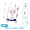 20-Pack One Touch Magnetic Card-Holder - 75pt Card Magnetic Case, Magnet Card Holder for Baseball, Football, Basketball, Hockey, Gaming Sports Cards, Trading Cards Collectibles Safe Storage view 3