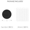 100PCS Miniature Bases+120PCS Adhesive, 25mm or 0.98inch Round Black Plastic Model Bases for Gaming Miniatures Collectible War Table Game or Wargames Board Game view 2