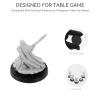 100PCS Miniature Bases+120PCS Adhesive, 25mm or 0.98inch Round Black Plastic Model Bases for Gaming Miniatures Collectible War Table Game or Wargames Board Game view 3