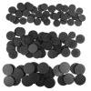 100PCS Miniature Bases+120PCS Adhesive, 25mm 32mm 40mm Mix Black Round Plastic Model Bases for Gaming Miniatures Collectible War Table Game or Wargames Board Game view 1