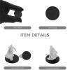 100PCS Miniature Bases+120PCS Adhesive, 25mm 32mm 40mm Mix Black Round Plastic Model Bases for Gaming Miniatures Collectible War Table Game or Wargames Board Game view 4