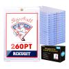 10-Pack Magnetic Card Holders - 260pt One Touch Card Holder, U-V Protection Hard Plastic Case for Thick Trading Cards, Display Case for Sports, Baseball, Football, Game Cards view 1