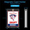 10-Pack Magnetic Card Holders - 260pt One Touch Card Holder, U-V Protection Hard Plastic Case for Thick Trading Cards, Display Case for Sports, Baseball, Football, Game Cards view 2