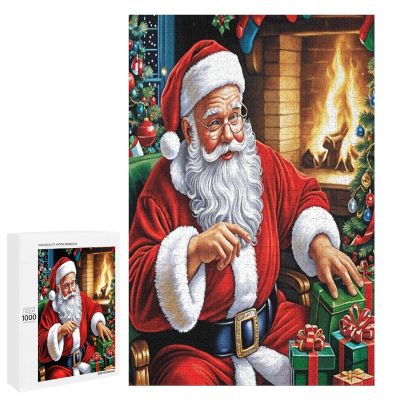 1000 Piece Colorful Animals Adult and Teen Puzzles Animals Themed Puzzles Santa Claus Puzzles Fun and Challenging Gifts for Friends Bedroom Decorative Art
