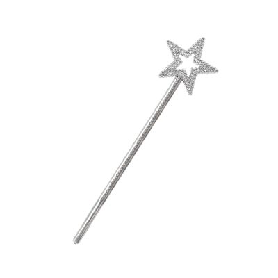 LVVXIXI 1PCS Star Wand, Pentagram Plastic Magic Wand, Role Play Costume Accessories, Halloween Show Props for Girls Princess, Elf, Witch