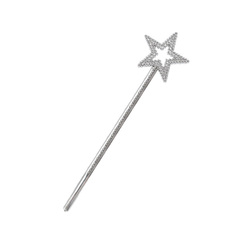 LVVXIXI 1PCS Star Wand, Pentagram Plastic Magic Wand, Role Play Costume Accessories, Halloween Show Props for Girls Princess, Elf, Witch