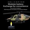 OBIOCKIDAY 1/33 206 Remote Control Helicopter for Adults, 2.4G 6CH Military RC Helicopter with Optical Flow Positioning, 3 Batteries RC Aircraft RC Airplane Flying Plane Toy Gift -RTF view 3
