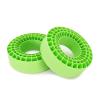 INJORA 2PCS Silicone Rubber Insert Foam for 132-134mm (5.25" OD) 2.2" Tires(Green) view 1