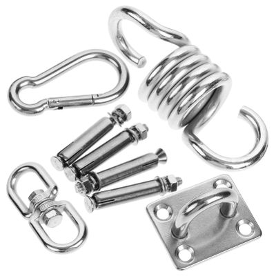 BESPORTBLE Heavy Duty Hammock Hanging Kit with Snap Hooks and Swing Accessories for Secure Suspension of Chairs and Baskets Durable Stainless Steel Design Easy Installation