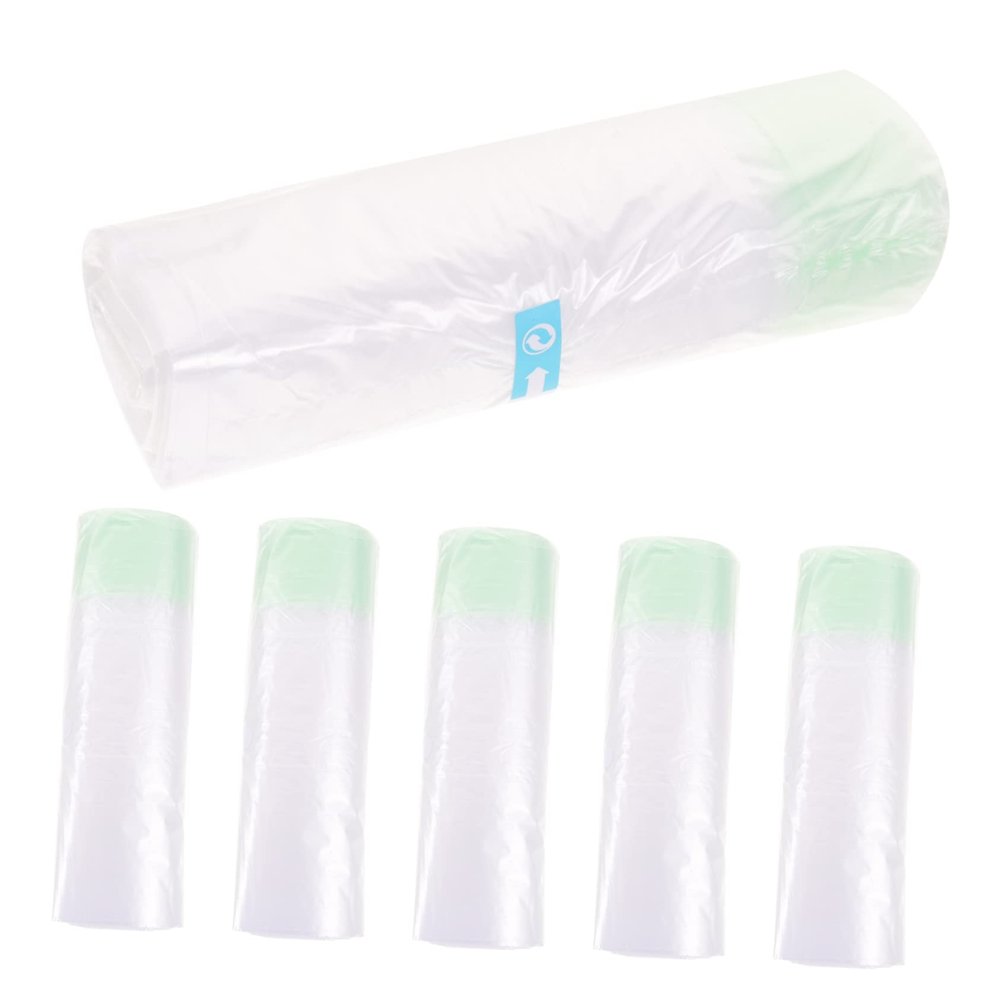 Anneome 5rolls Disposable Toilet Cleaning Pouch Drawstring Urinal Bags for Travel Easy to Use for Toddlers Lightweight Compact Toilet Cushions for Safe Hygiene