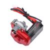 050 50T Brushed Motor Upgrade with High Torsion Gears, Aluminum Gearbox Housing for Axial SCX24 AX24 Crawler (Red) view 2