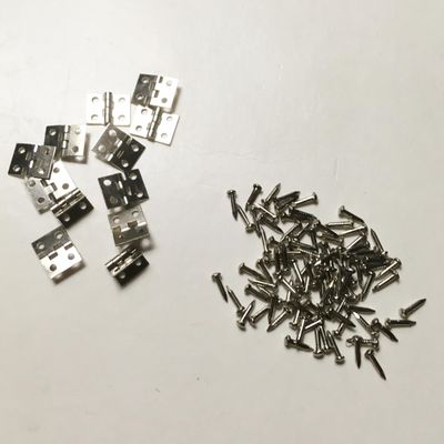 Morezmore M00843x6 12pc Miniature Door Hinge Screws Steel 8x12mm 1:12 Scale