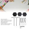 ariarly Stainless Steel Action Figure Stand, 3 Pack Bendable Support Display Holder Base for 6 Inch Models, Ideal for Action Figure Model, Doll Display (ABS, stainless steel) view 2