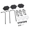 ariarly Stainless Steel Action Figure Stand, 3 Pack Bendable Support Display Holder Base for 6 Inch Models, Ideal for Action Figure Model, Doll Display (ABS, stainless steel) view 4