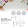 ariarly Stainless Steel Action Figure Stand, 3 Pack Bendable Support Display Holder Base for 6 Inch Models, Ideal for Action Figure Model, Doll Display (ABS, stainless steel 2) view 2