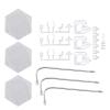 ariarly Stainless Steel Action Figure Stand, 3 Pack Bendable Support Display Holder Base for 6 Inch Models, Ideal for Action Figure Model, Doll Display (ABS, stainless steel 2) view 4