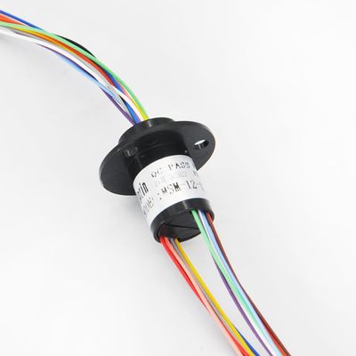 2/4//6/8/12/18 Channel Micro Rotate Slip Ring 2A Diameter 12.5mm for RC Excavator Model DIY PTZ Gimbal Electric Collector Rings(12 Channel)