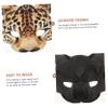 KICHOUSE Eva Leopard Half Face Mask for Halloween Costume Mask for Festivals Fun Cosplay Accessory for Men and Women view 3