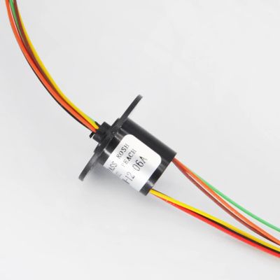 2/4//6/8/12/18 Channel Micro Rotate Slip Ring 2A Diameter 12.5mm for RC Excavator Model DIY PTZ Gimbal Electric Collector Rings(6 Channel)