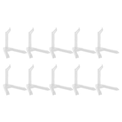 ariarly 10pcs Multipurpose Action Figure Display Stand, Flexible Plastic Holder Base for 1/144 Scale , Suitable for SD BB HG Collections (ABS 3)