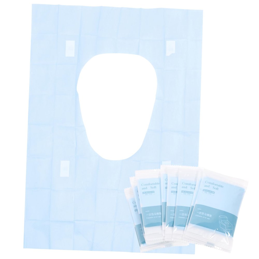 BUGUUYO 10pcs Toilet Seat Covers Disposable Covers Cushion Seat for Travel Hotels Outdoor for Public Toilets