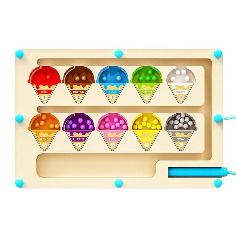 Magnetic Color & Number Maze