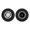 2PCs Front Wheel for Tamiya 1/14 RC Truck Tractor with Aluminum Alloy 10 Hole Wheel Hub view 1