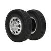 2PCs Front Wheel for Tamiya 1/14 RC Truck Tractor with Aluminum Alloy 10 Hole Wheel Hub view 2