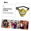 Abaodam Japanese Cosplay Mask for Halloween Parties Comfortable Half-face Design Suitable for Role Playing Music Festivals and Dance Unisex Craftsmanship view 3