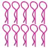 10Pcs RC Car Shell Clip RShape Metal Body Clips Pins for 1/5 1/6 1/8 1/10 RC Car (Purple) view 1