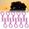 10Pcs RC Car Shell Clip RShape Metal Body Clips Pins for 1/5 1/6 1/8 1/10 RC Car (Purple) view 2