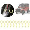 10Pcs RC Car Shell Clip RShape Metal Body Clips Pins for 1/5 1/6 1/8 1/10 RC Car (Yellow) view 3