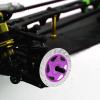 4PCS Universal Aluminum Alloy RC Car Brake Disc Metal Hex Adapter for 1/10 Remote Control Car (Purple) view 4