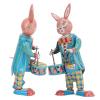 SPYMINNPOO Rabbit Clockwork Toy, Retro Metal Swinging Drumming Rabbit Wind Up Toys, Collection Decoration Tinplate Adult Collectors view 2