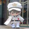 niannyyhouse 20cm Plush Doll Clothes White Police Suit 8in Stuffed Dolls Dressup view 3