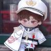 niannyyhouse 20cm Plush Doll Clothes White Police Suit 8in Stuffed Dolls Dressup view 4